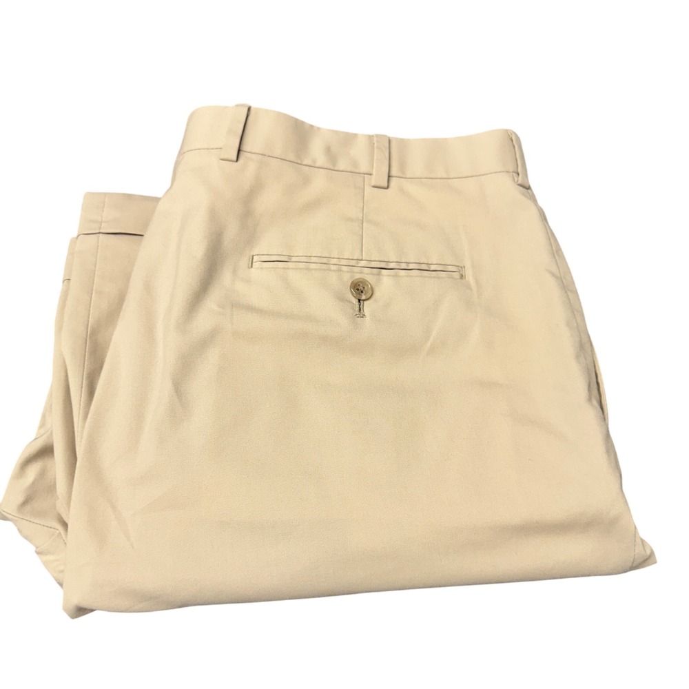 Brooks Brothers Dress Pants Mens 38x32 ACTUAL 346 Pleated Khaki Chinos Classic